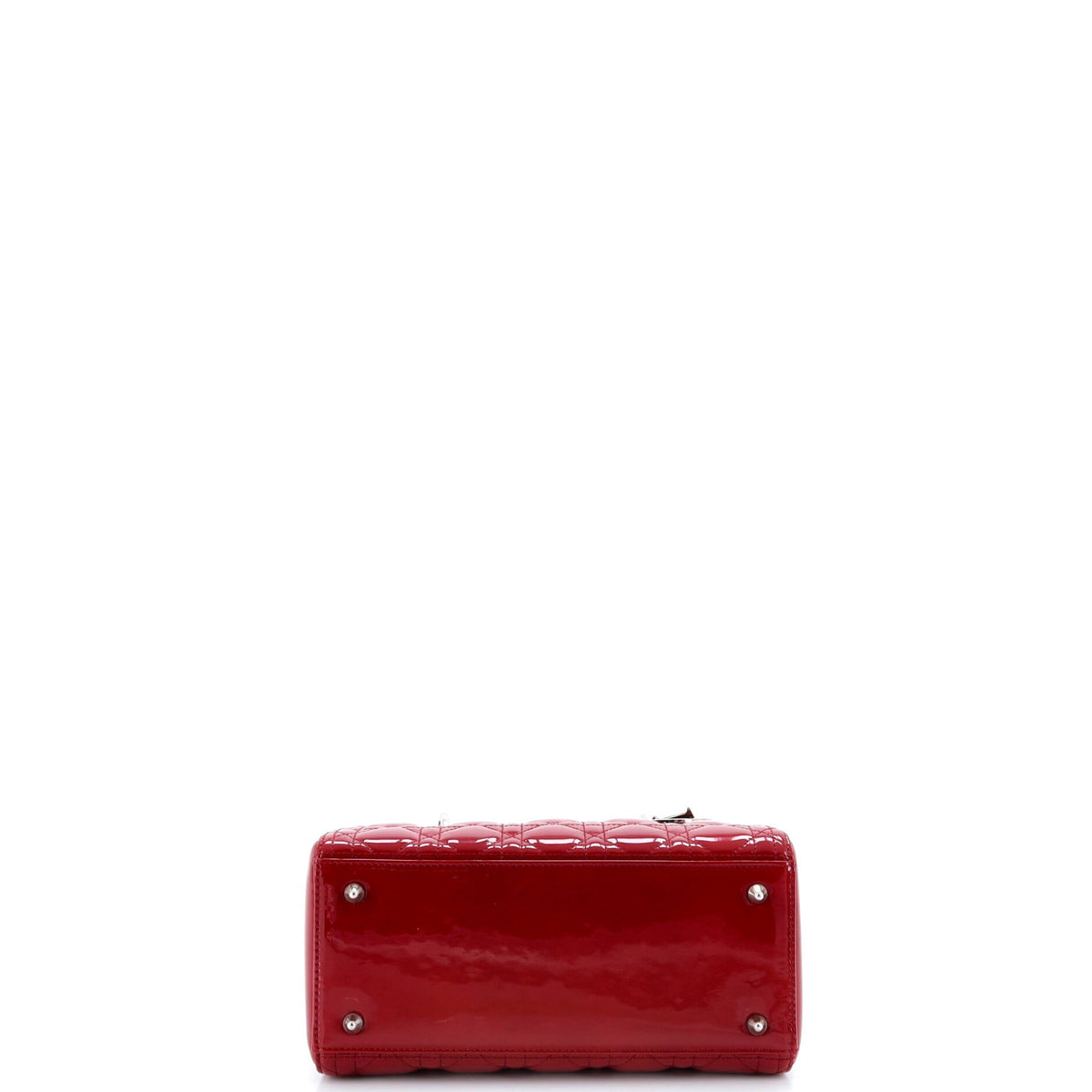 Lady Dior Bag Cannage Quilt Patent Medium