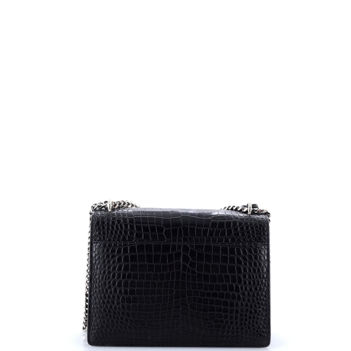 Sunset Crossbody Bag Crocodile Embossed Leather Medium