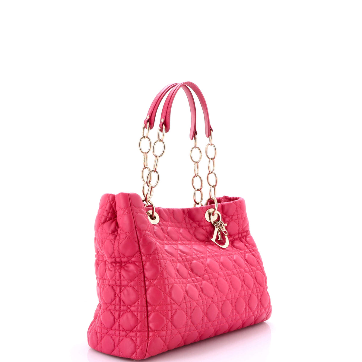 Soft Chain Tote Cannage Quilt Lambskin Large