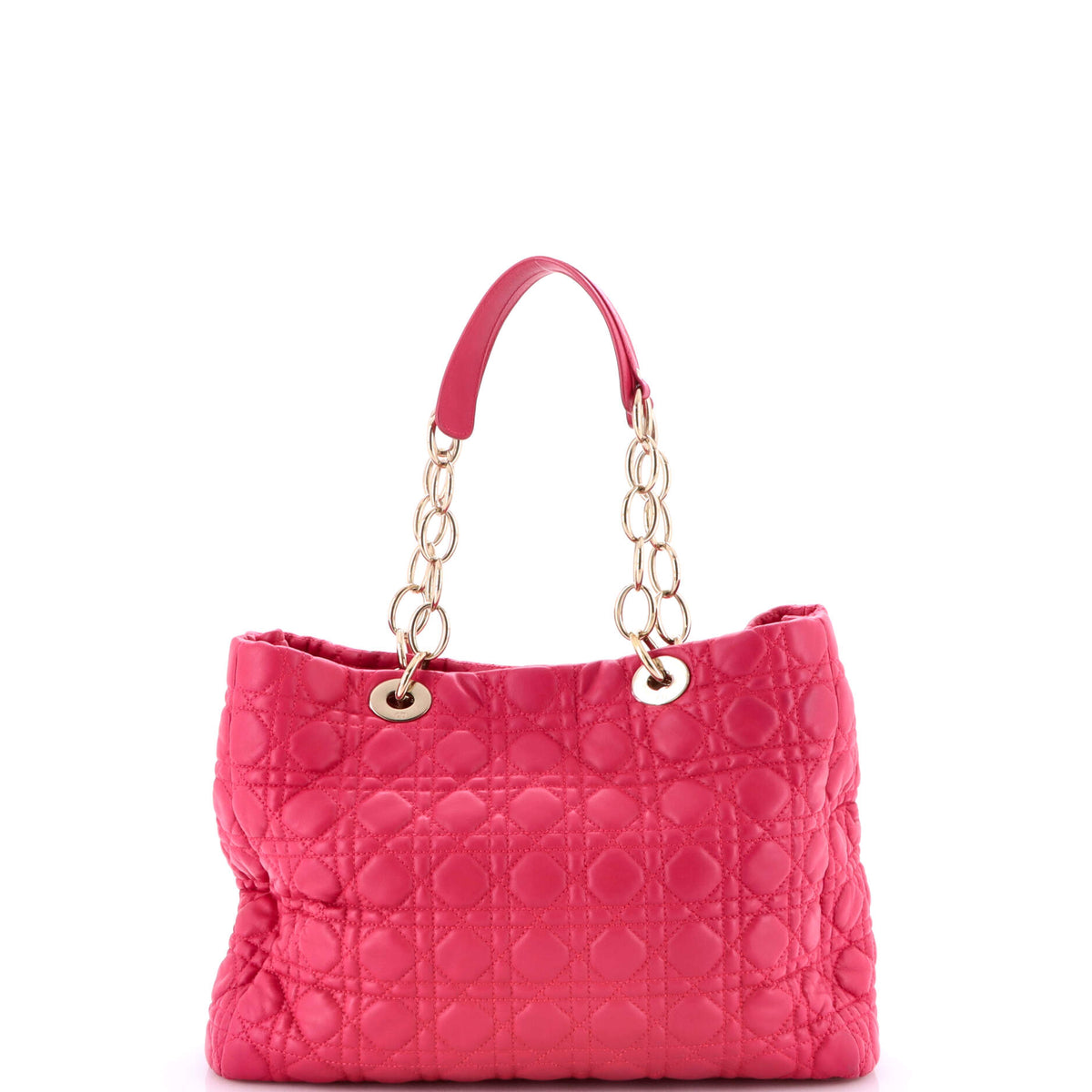 Soft Chain Tote Cannage Quilt Lambskin Large