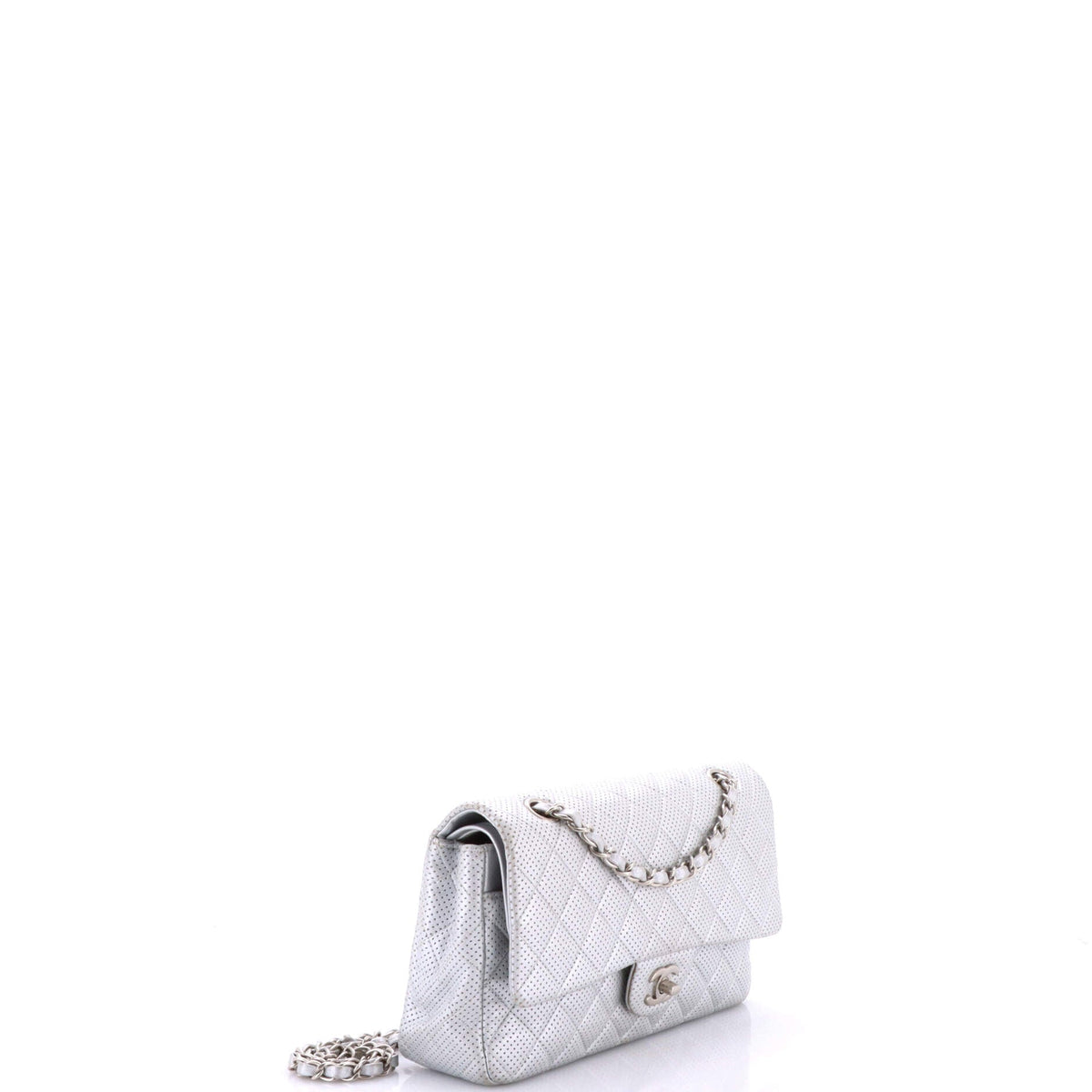 Classic Double Flap Bag Quilted Perforated Lambskin Medium