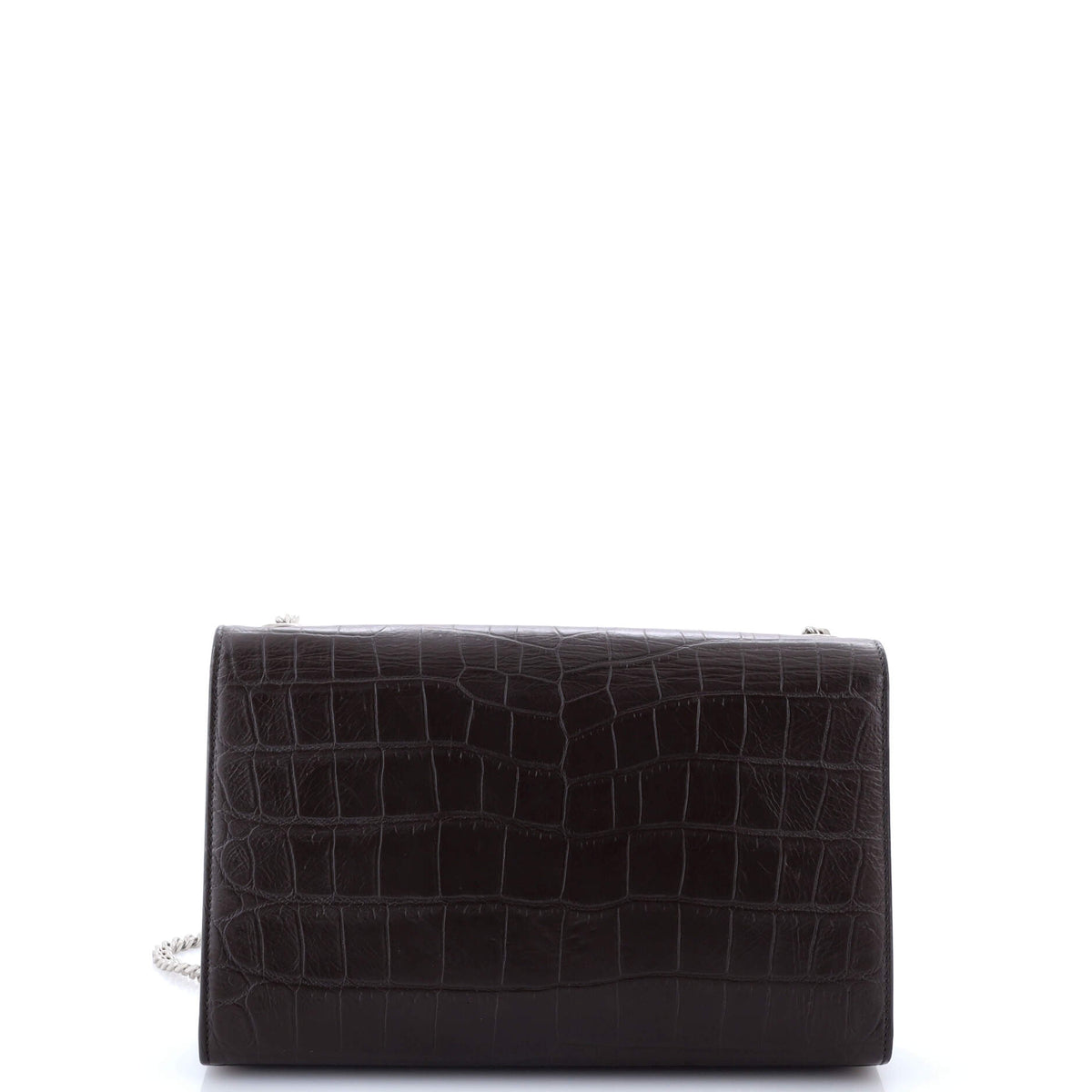 Classic Monogram Tassel Crossbody Bag Crocodile Embossed Leather Medium