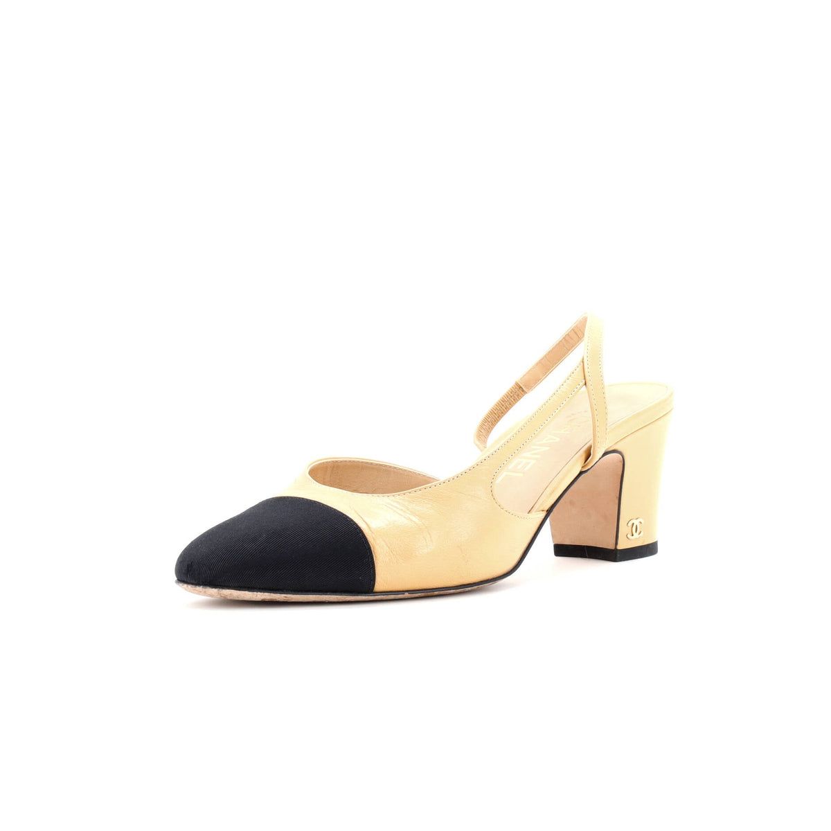 Women’s Cap Toe Slingback Pumps Leather