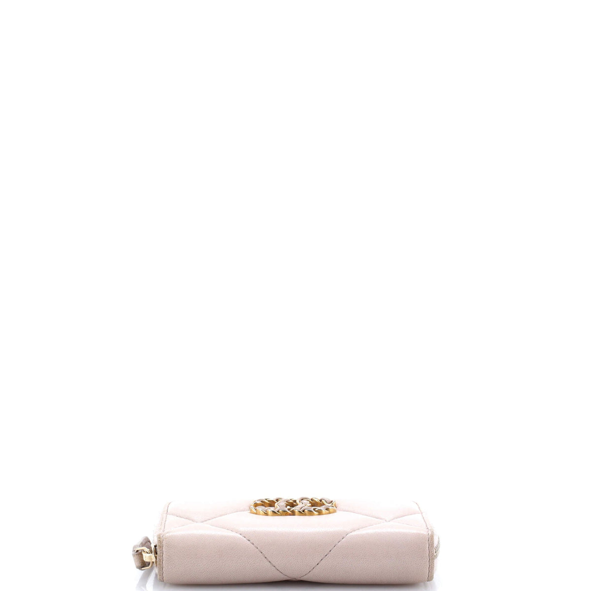 19 Zip Coin Purse Quilted Leather