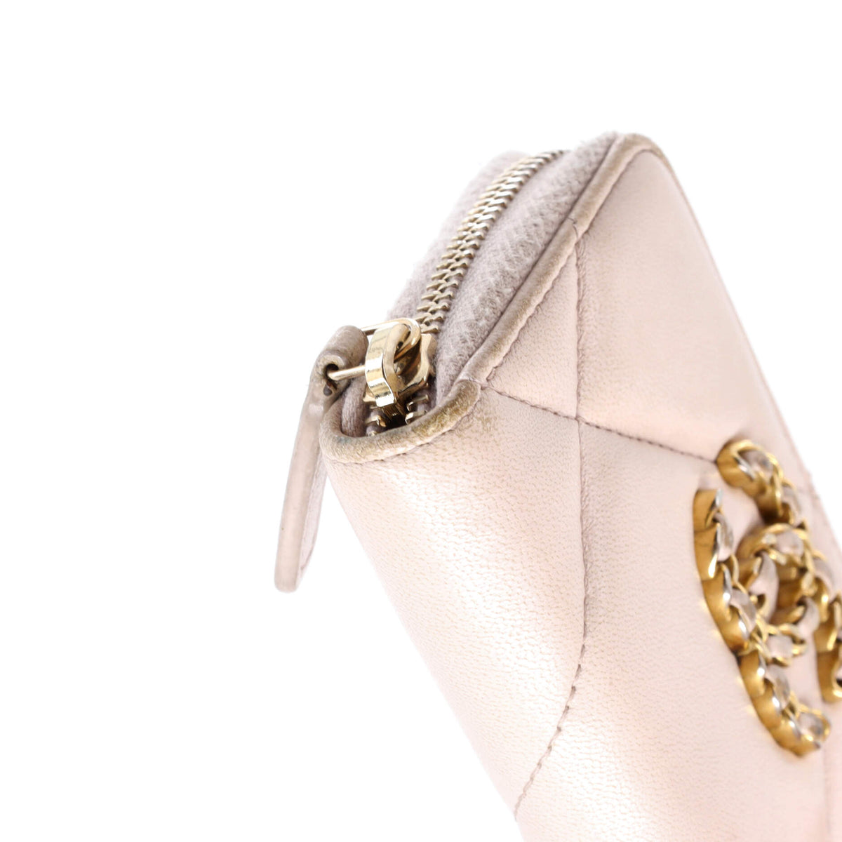 19 Zip Coin Purse Quilted Leather