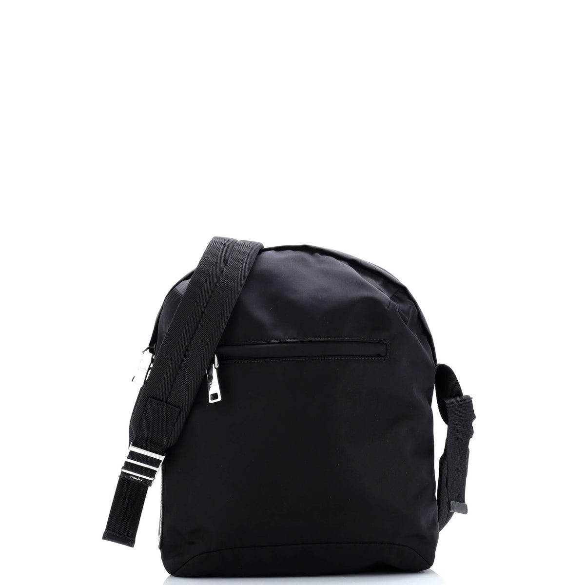 Logo Patch Zip Messenger Bag Tessuto Medium