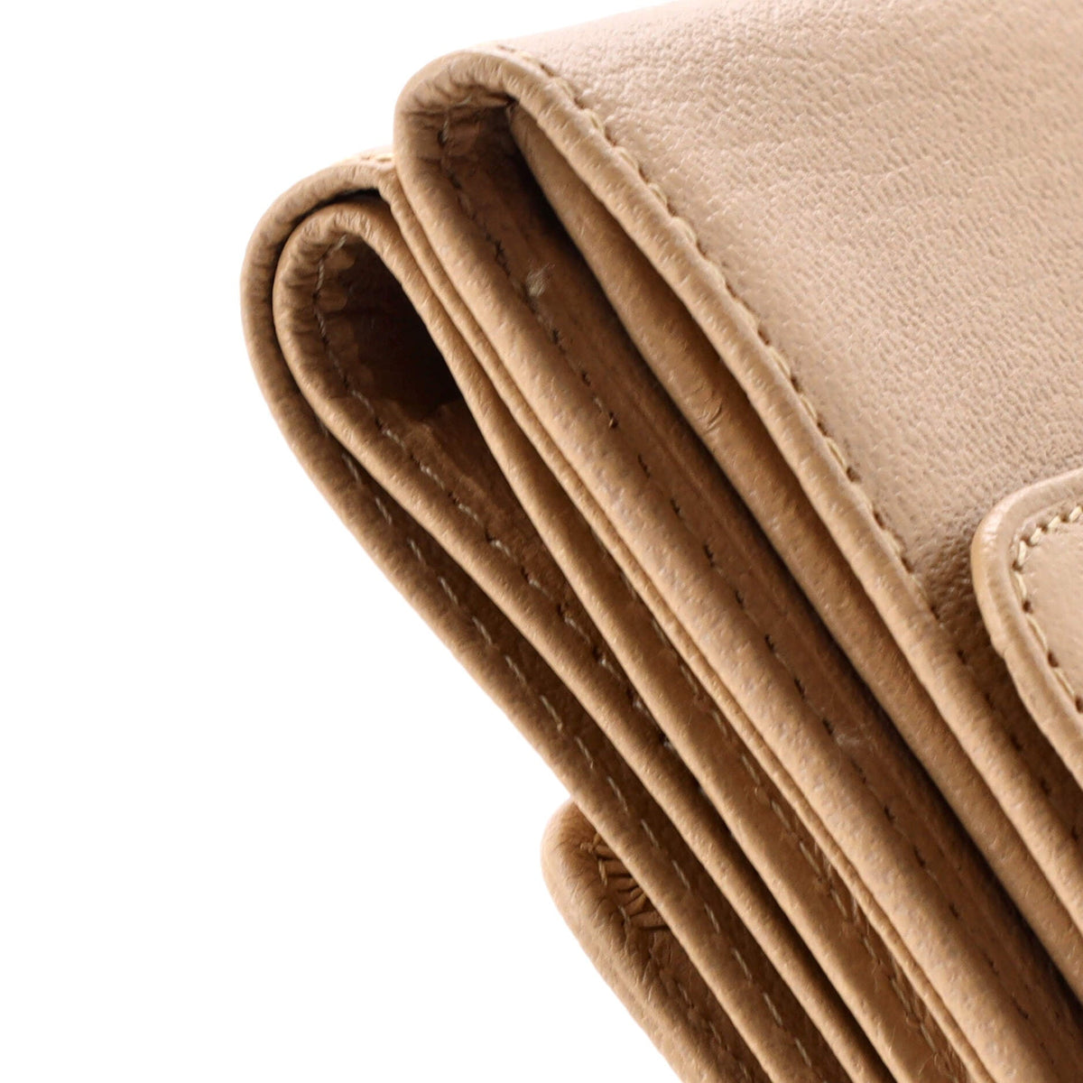 CC Trifold Flap Wallet Goatskin Small