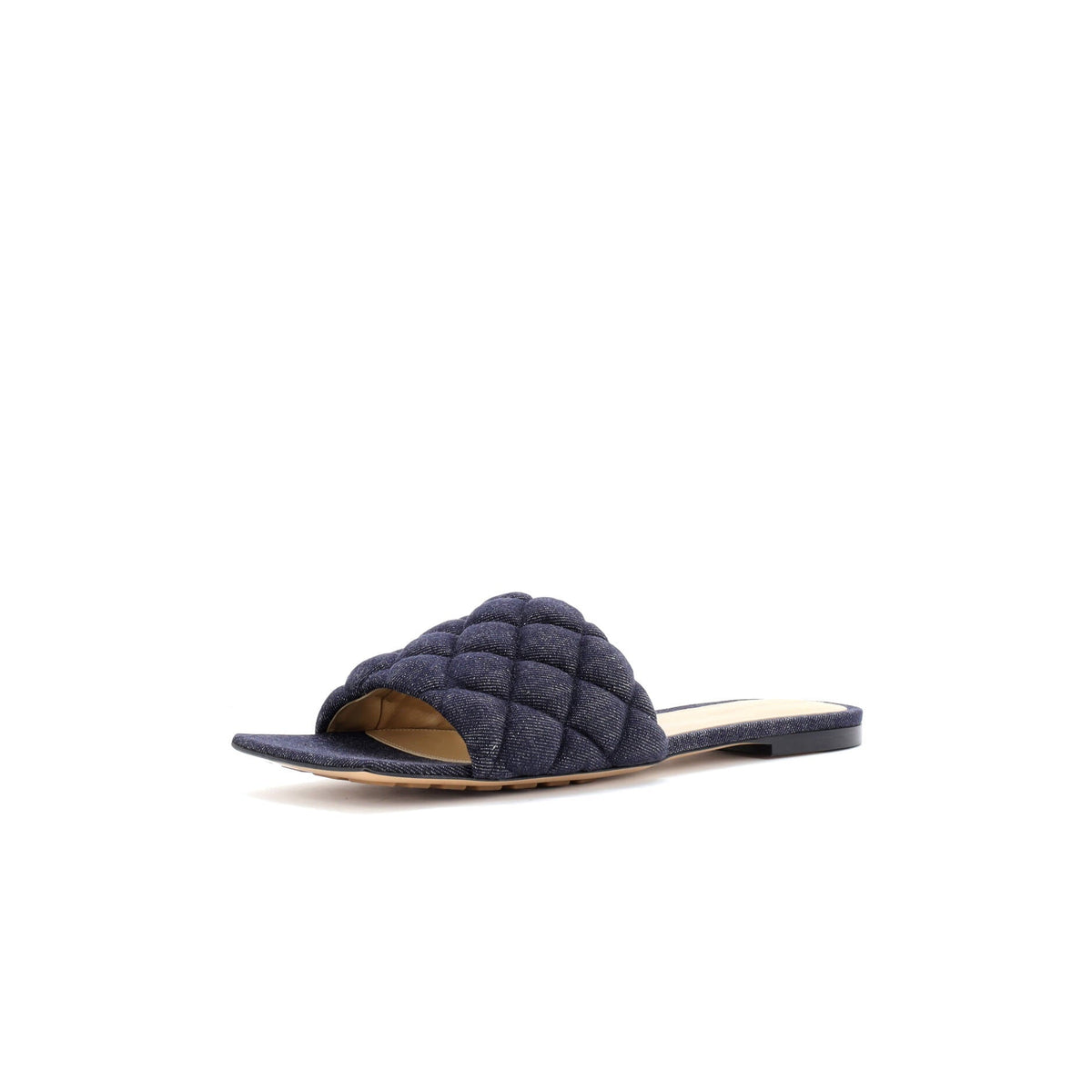 Women's The Padded Flat Sandals Quilted Denim