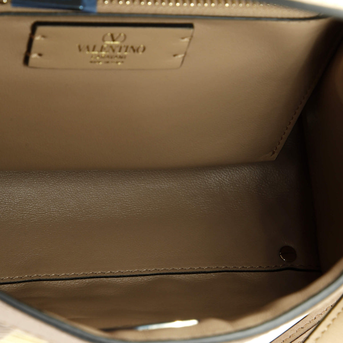 VSling Top Handle Bag Wicker with Leather Small