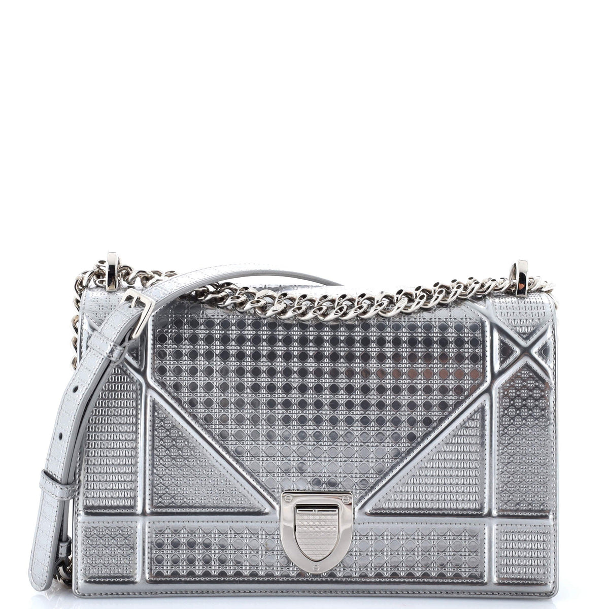 Diorama Flap Bag Cannage Embossed Calfskin Medium