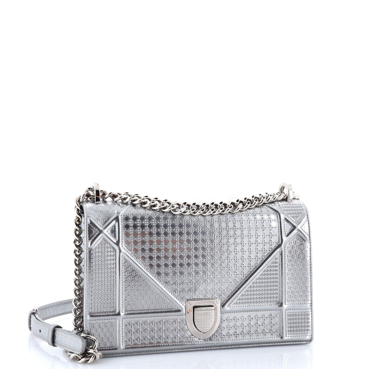 Diorama Flap Bag Cannage Embossed Calfskin Medium