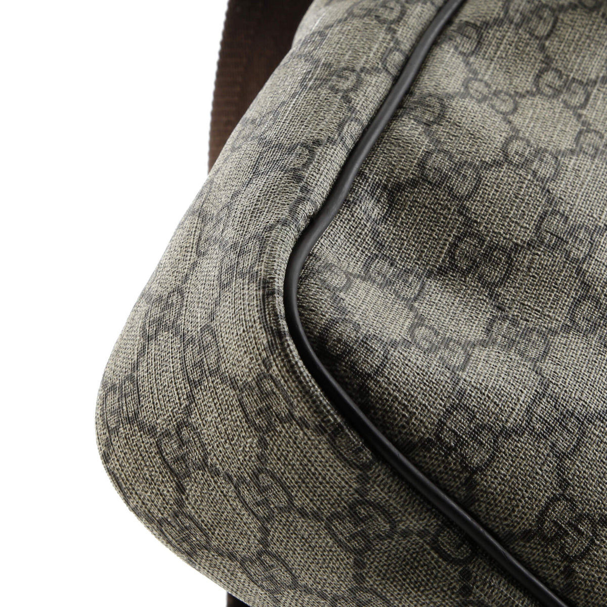 Front Zip Messenger GG Coated Canvas Medium