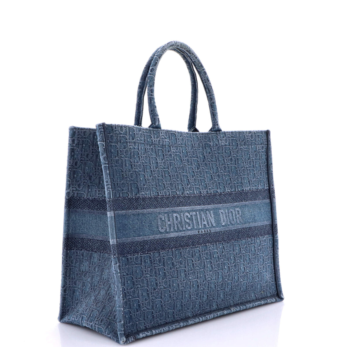 Book Tote Oblique Denim Large