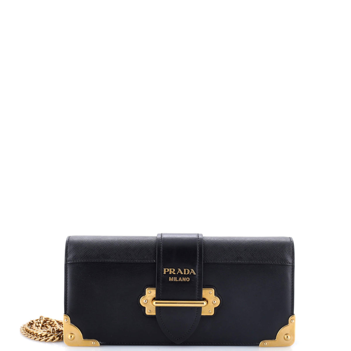 Cahier Chain Clutch City Calf and Saffiano