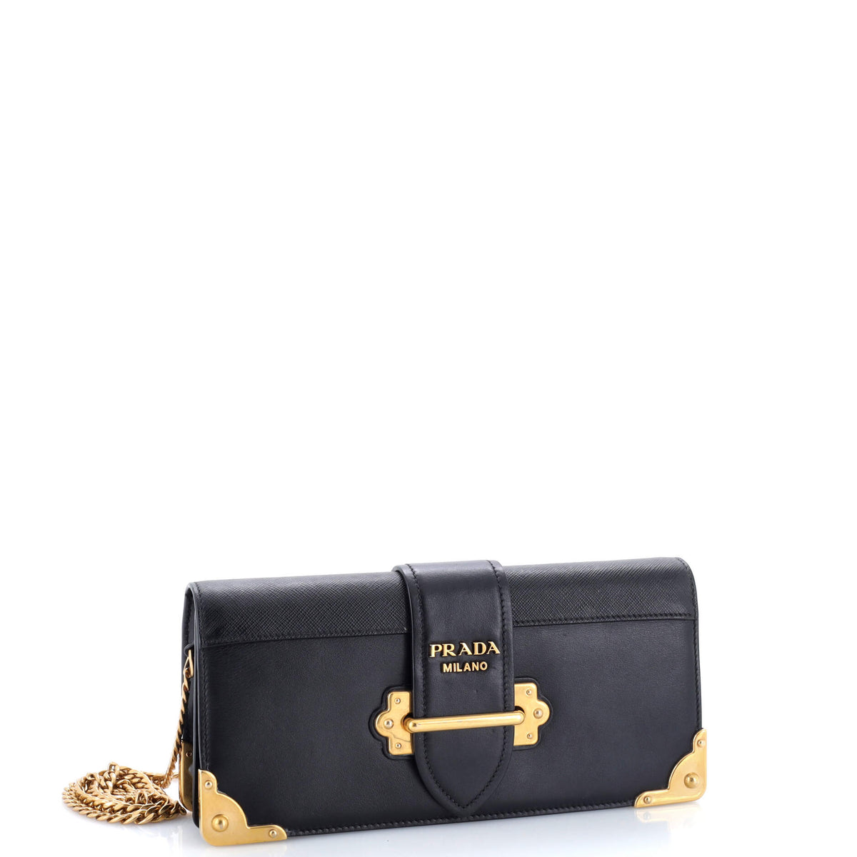 Cahier Chain Clutch City Calf and Saffiano