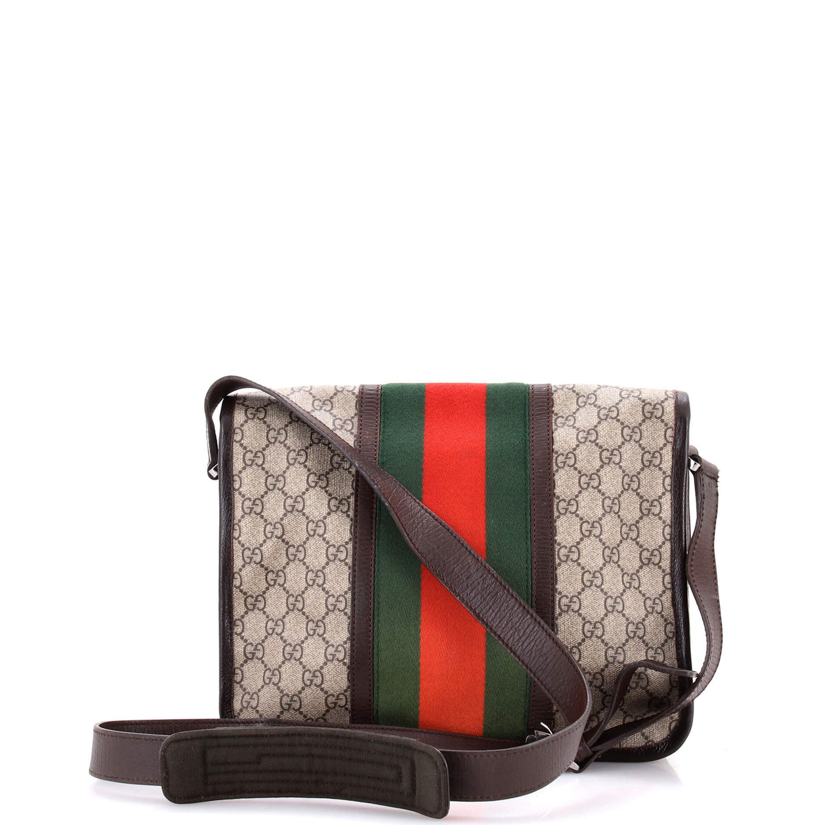 Web Flap Messenger Bag GG Coated Canvas Medium