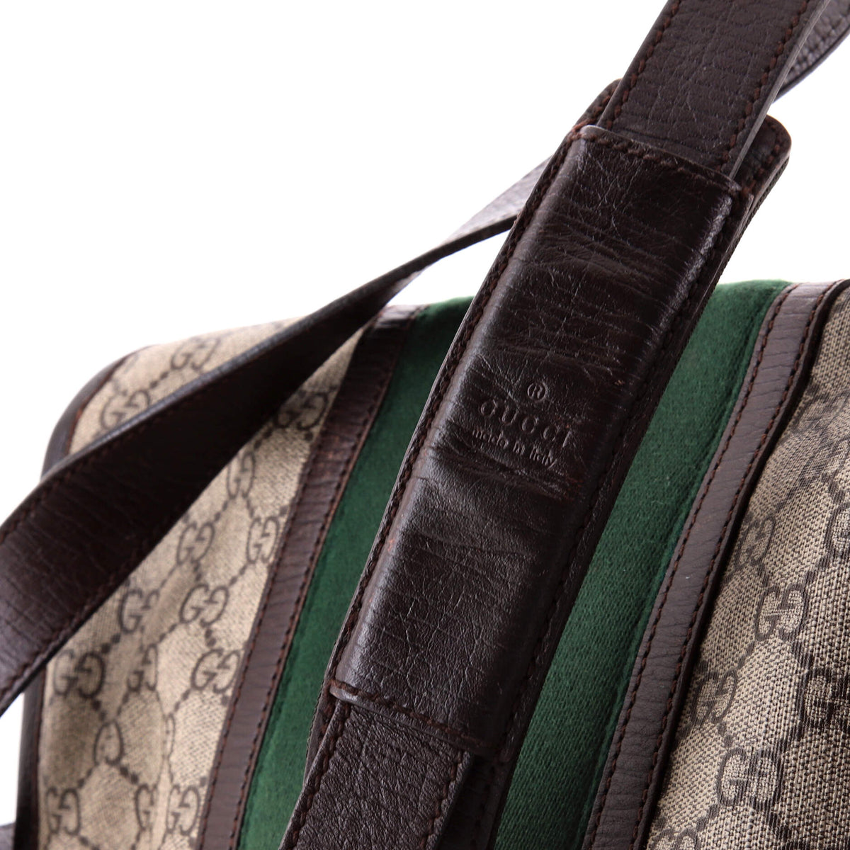 Web Flap Messenger Bag GG Coated Canvas Medium