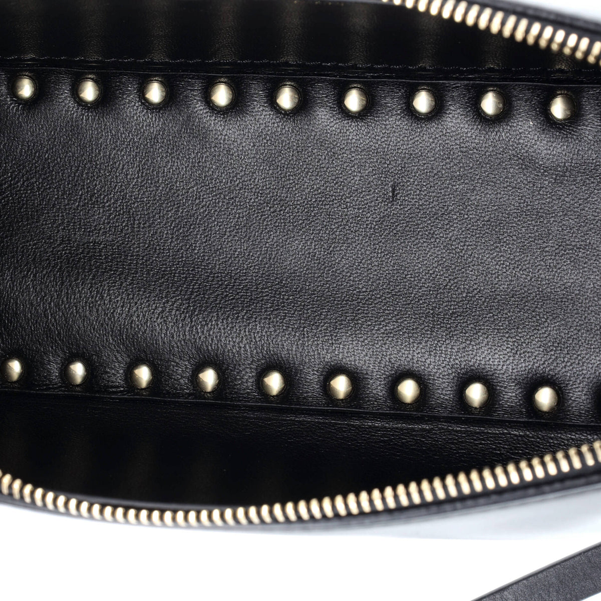 Rockstud Zip Crossbody Bag Leather East West