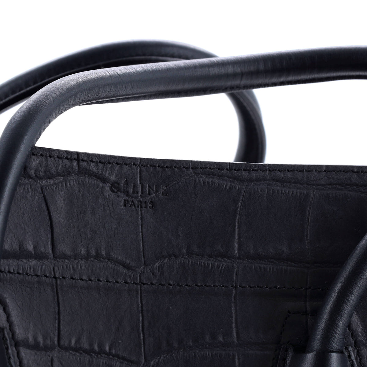 Phantom Bag Crocodile Embossed Leather Medium
