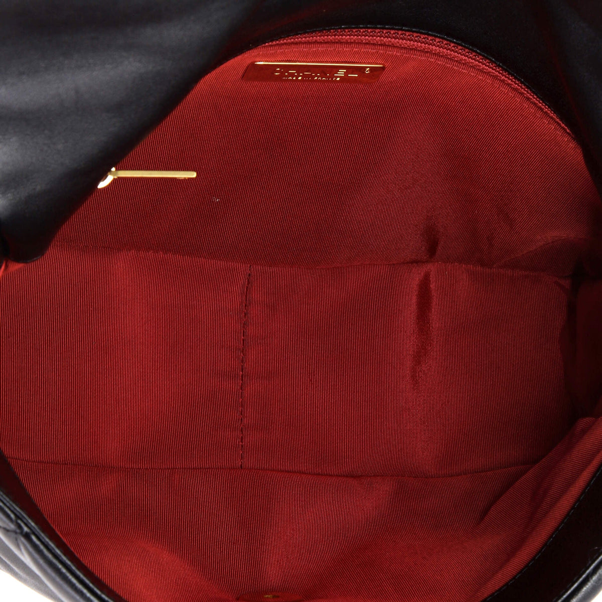 19 Flap Bag Quilted Leather Large