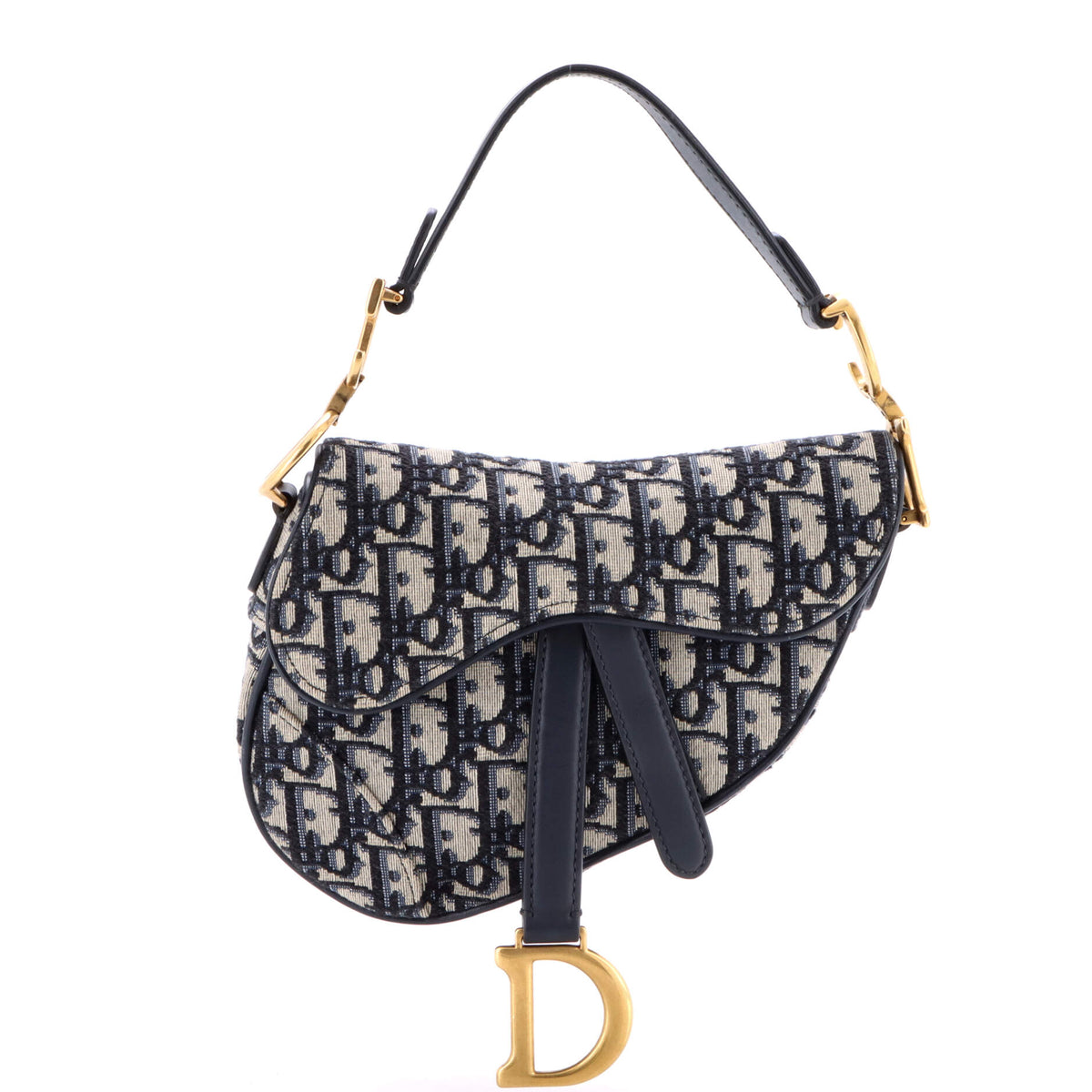 Saddle Handbag Oblique Canvas Mini