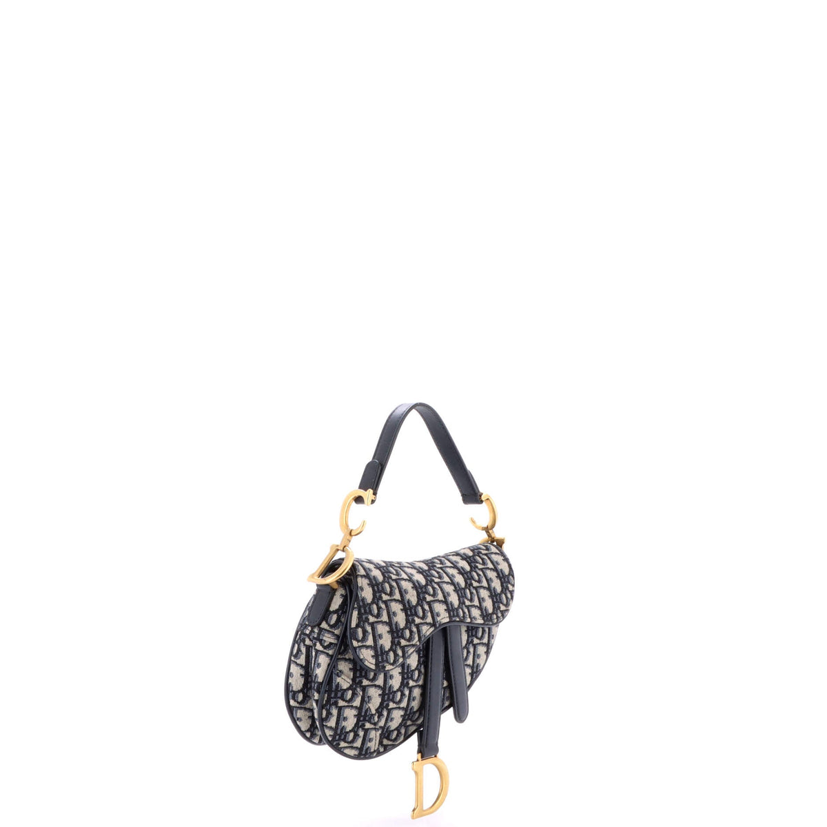 Saddle Handbag Oblique Canvas Mini