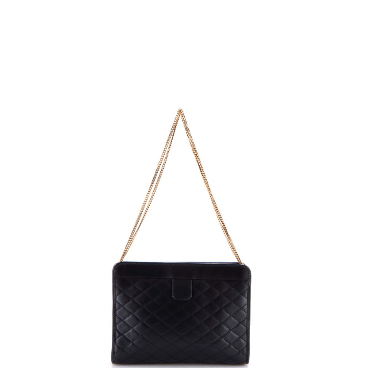 Victoire Chain Clutch Quilted Leather