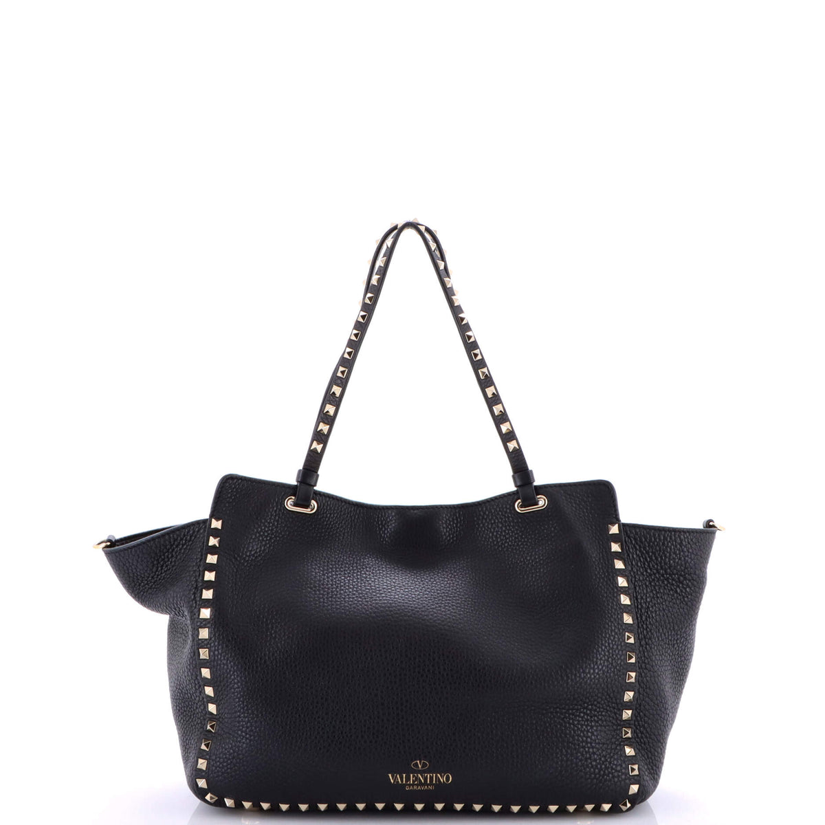 Rockstud Tote Pebbled Leather Medium