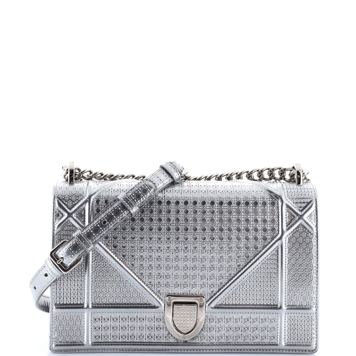 Diorama Flap Bag Cannage Embossed Calfskin Medium