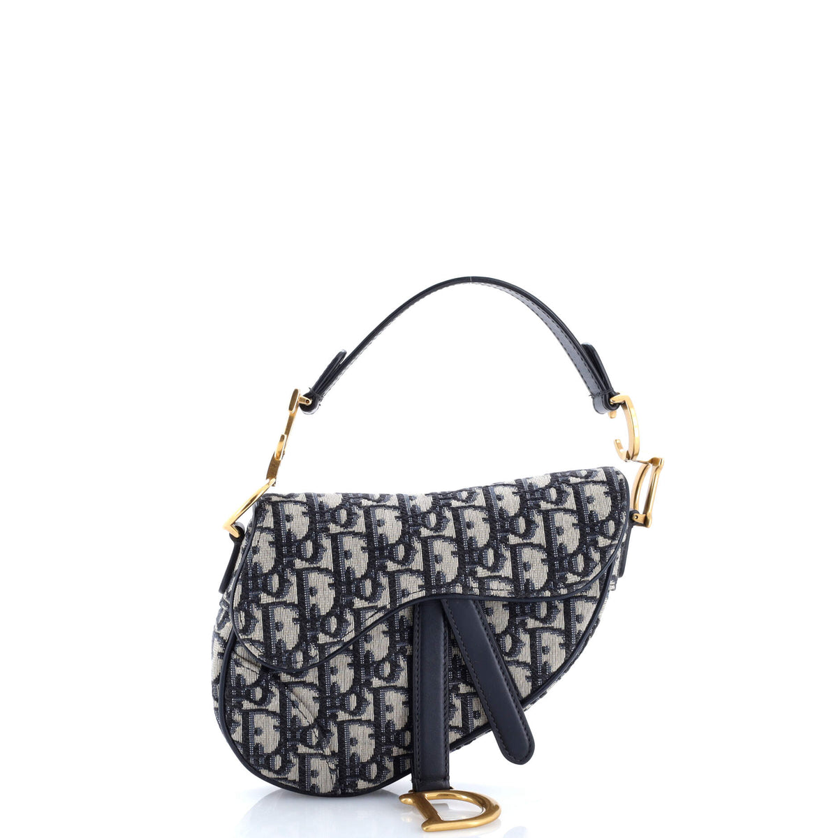 Saddle Handbag Oblique Canvas Mini