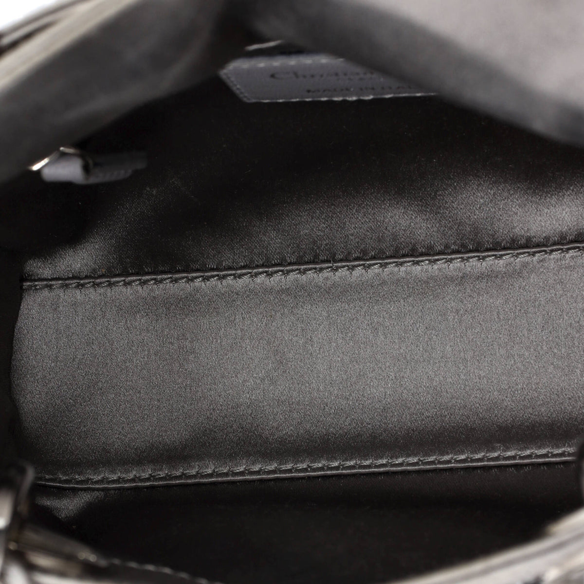 Lady Dior Bag Crystal Embellished Cannage Quilt Satin Mini