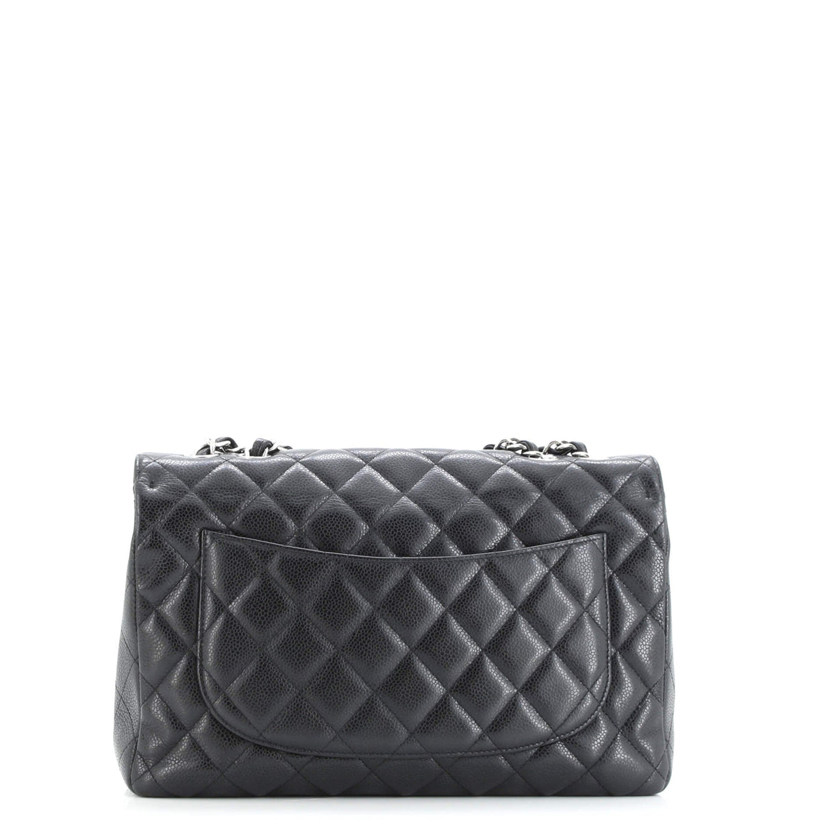 Classic Single Flap Bag Quilted Caviar Jumbo