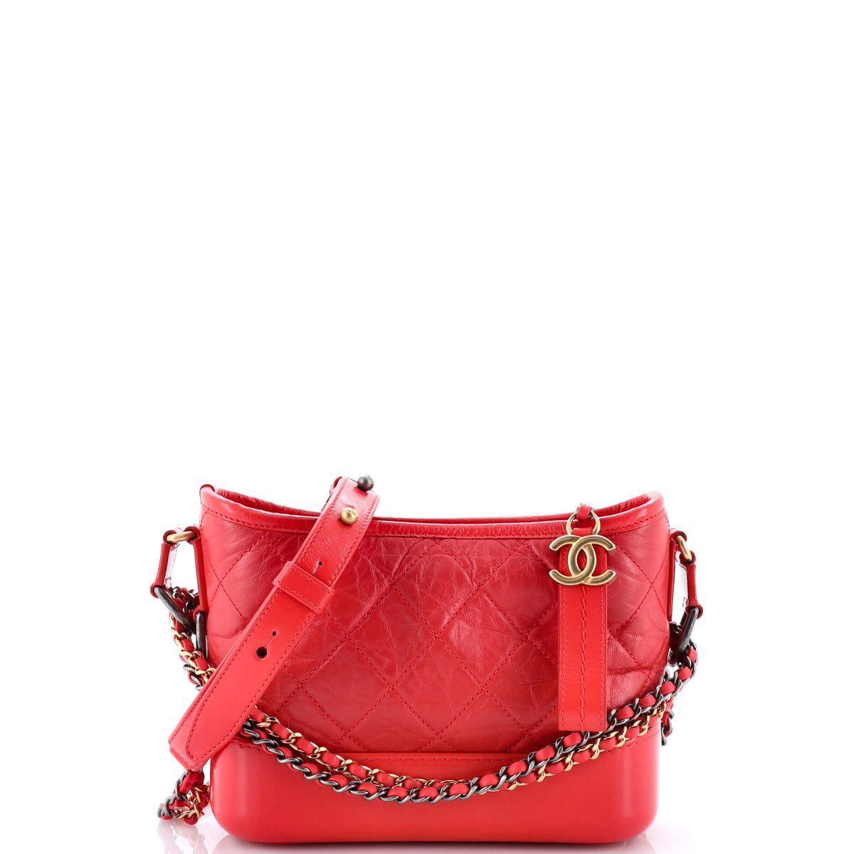 Gabrielle Hobo Quilted Aged Calfskin Small
