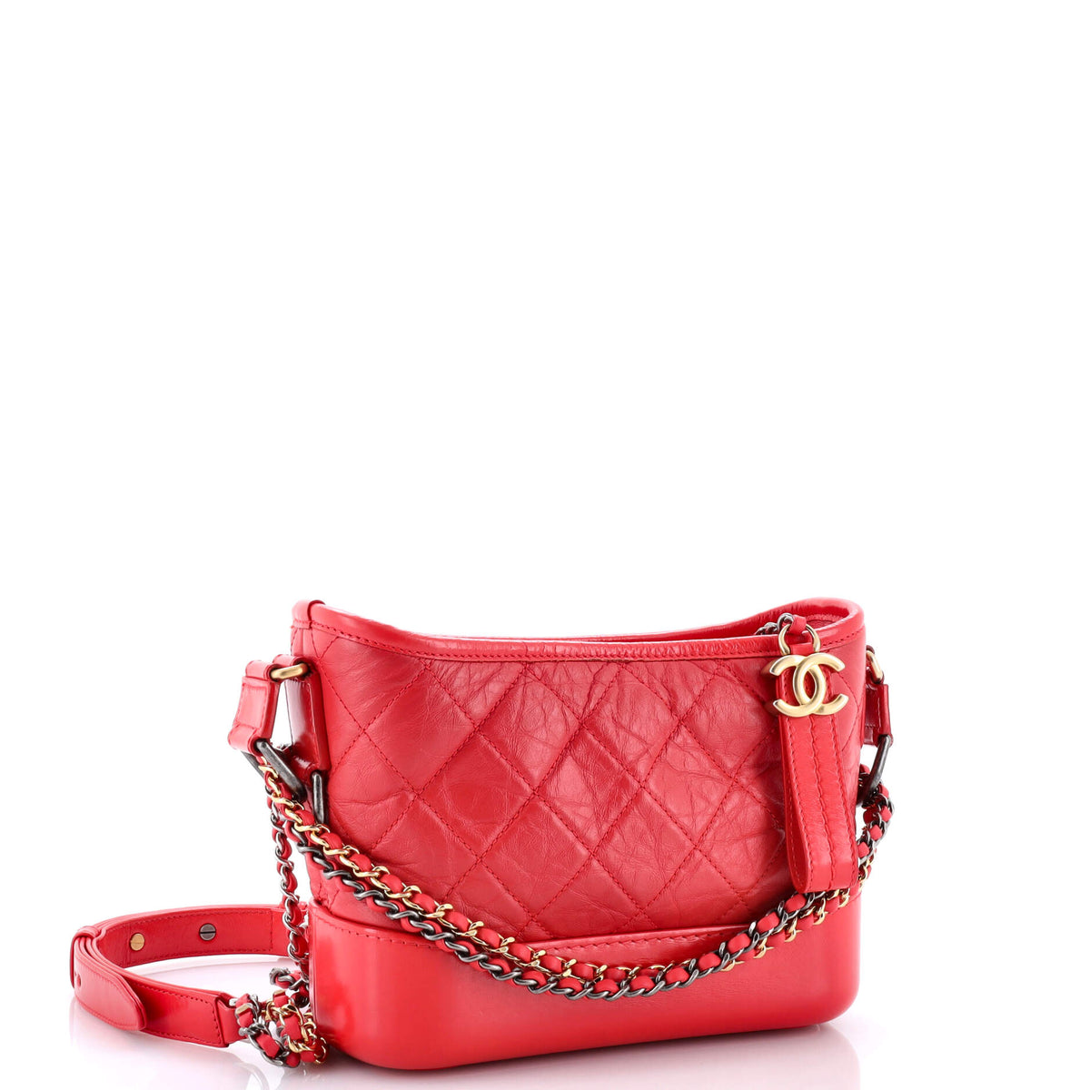 Gabrielle Hobo Quilted Aged Calfskin Small