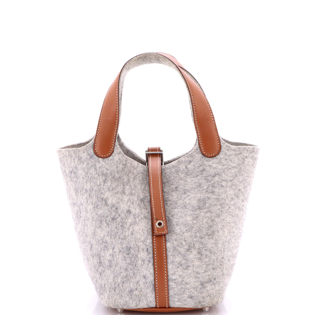 Picotin Lock Bag Felt with Leather PM