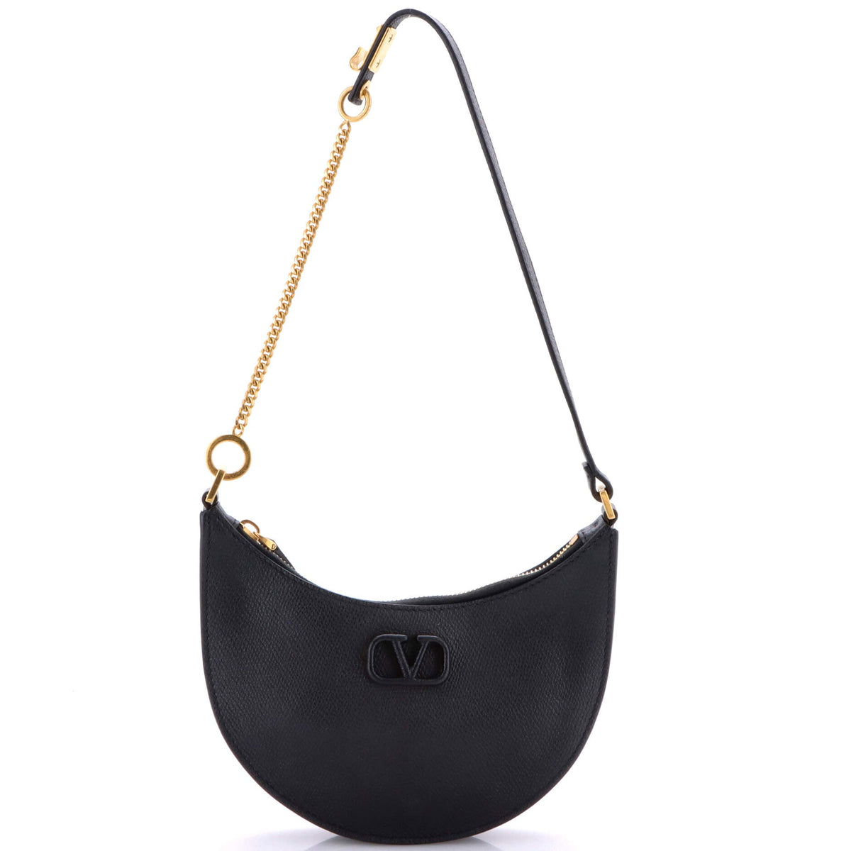 VLogo Hobo Leather Mini