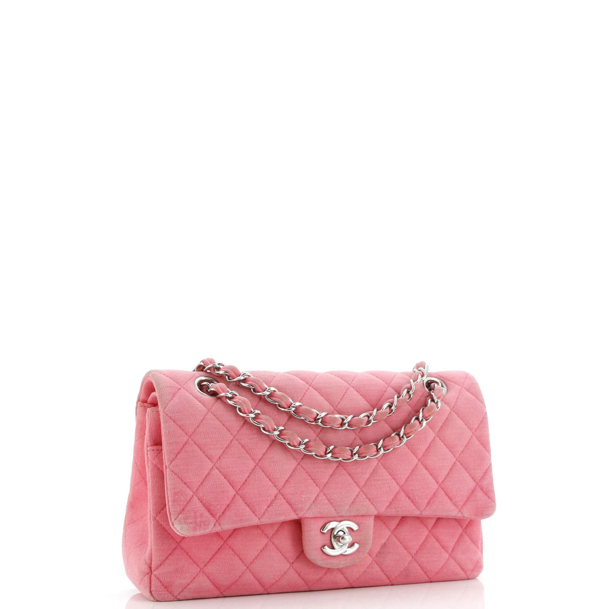 Classic Double Flap Bag Quilted Jersey Medium