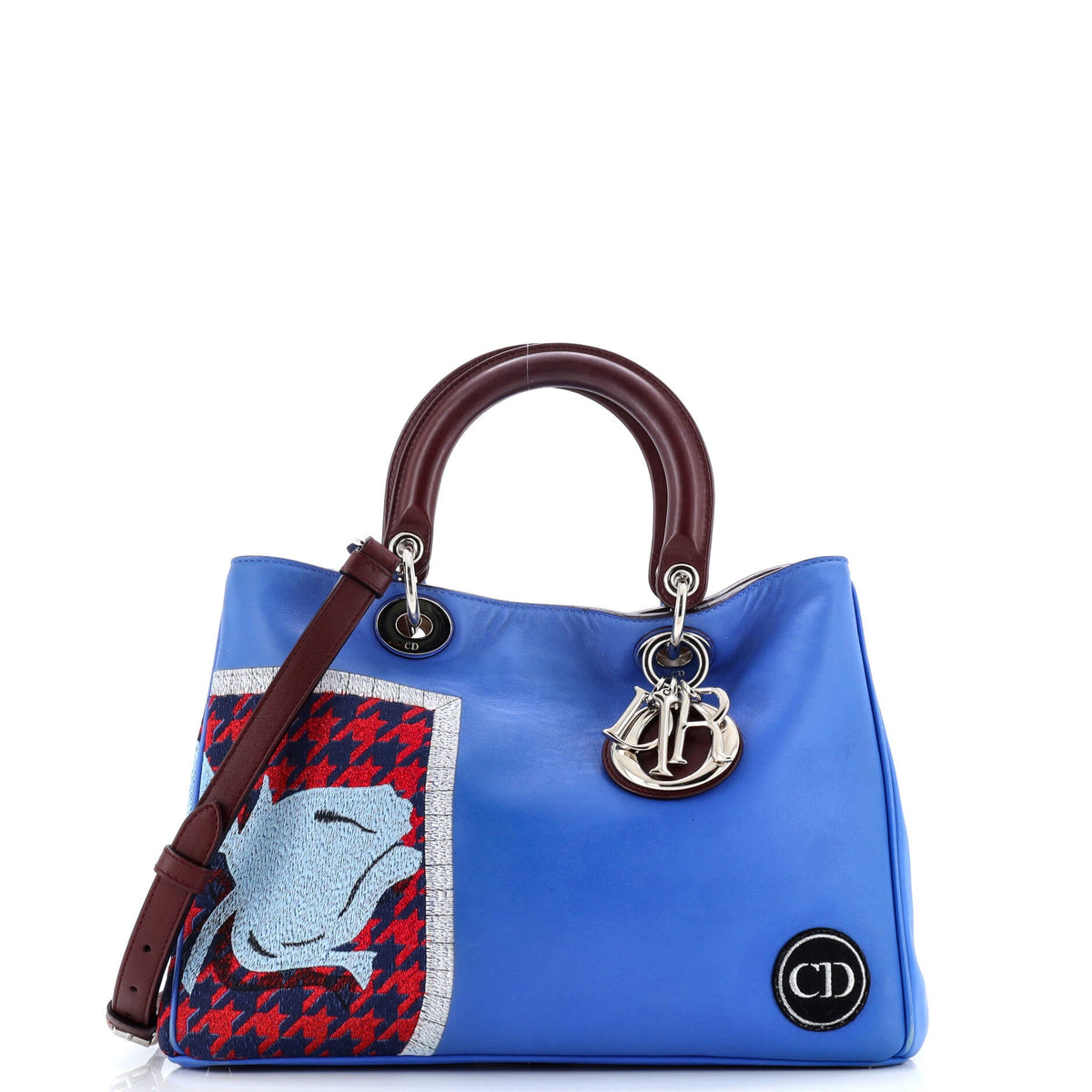 Diorissimo Tote Embroidered Leather Medium