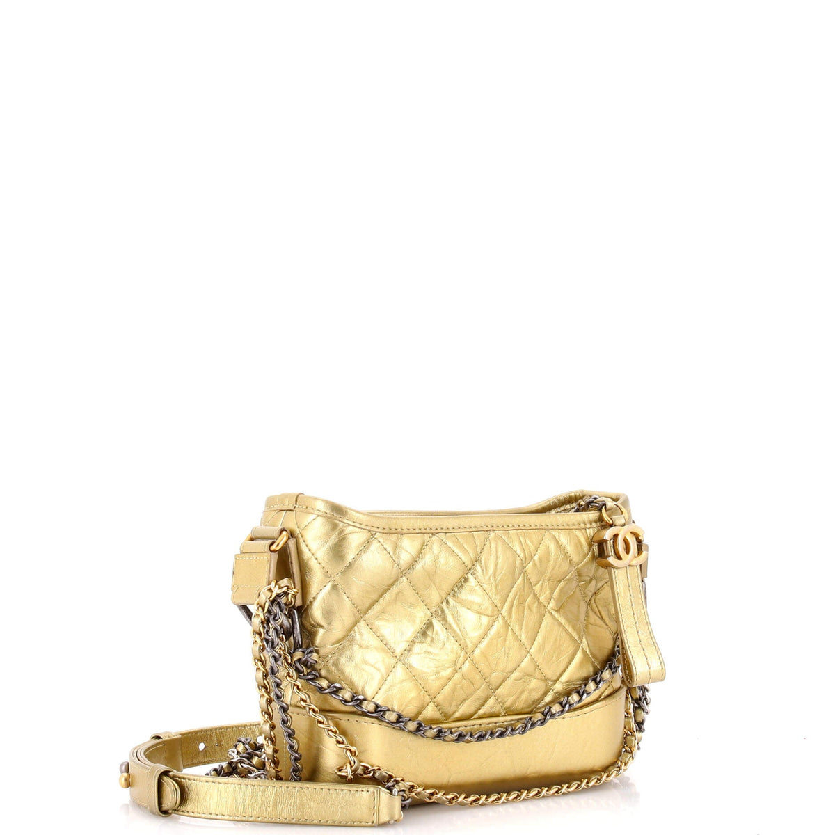Gabrielle Hobo Quilted Aged Calfskin Small