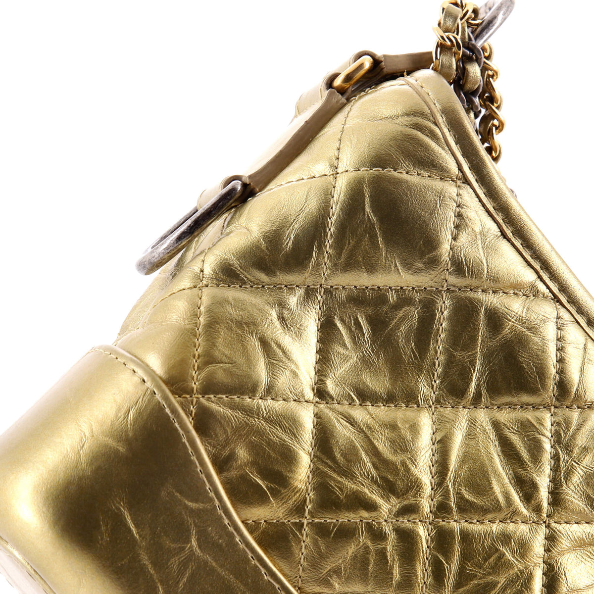 Gabrielle Hobo Quilted Aged Calfskin Small