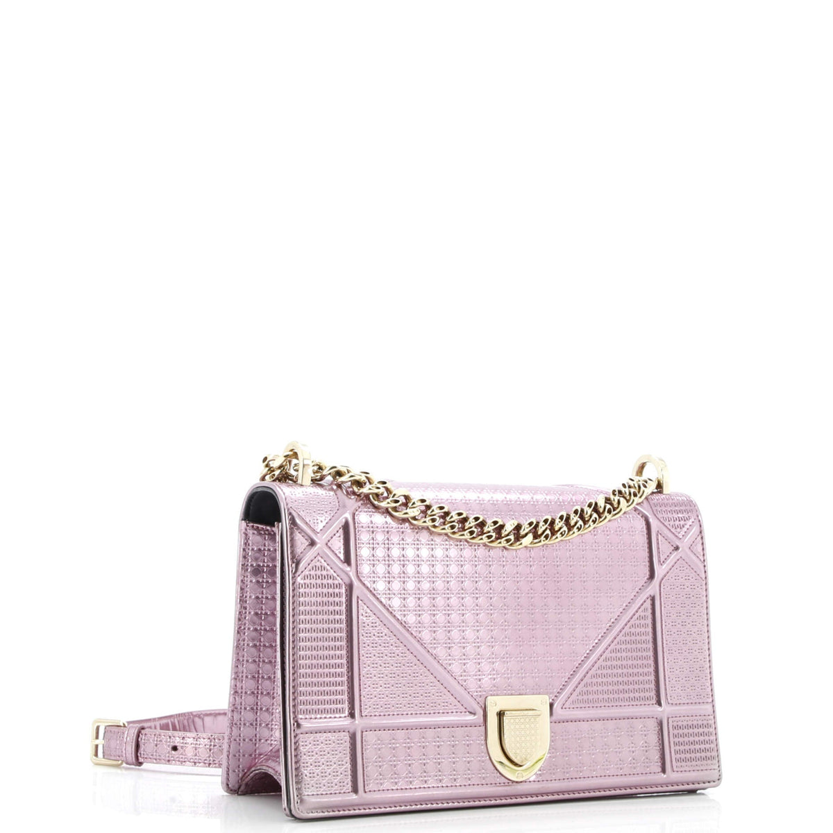 Diorama Flap Bag Cannage Embossed Calfskin Medium
