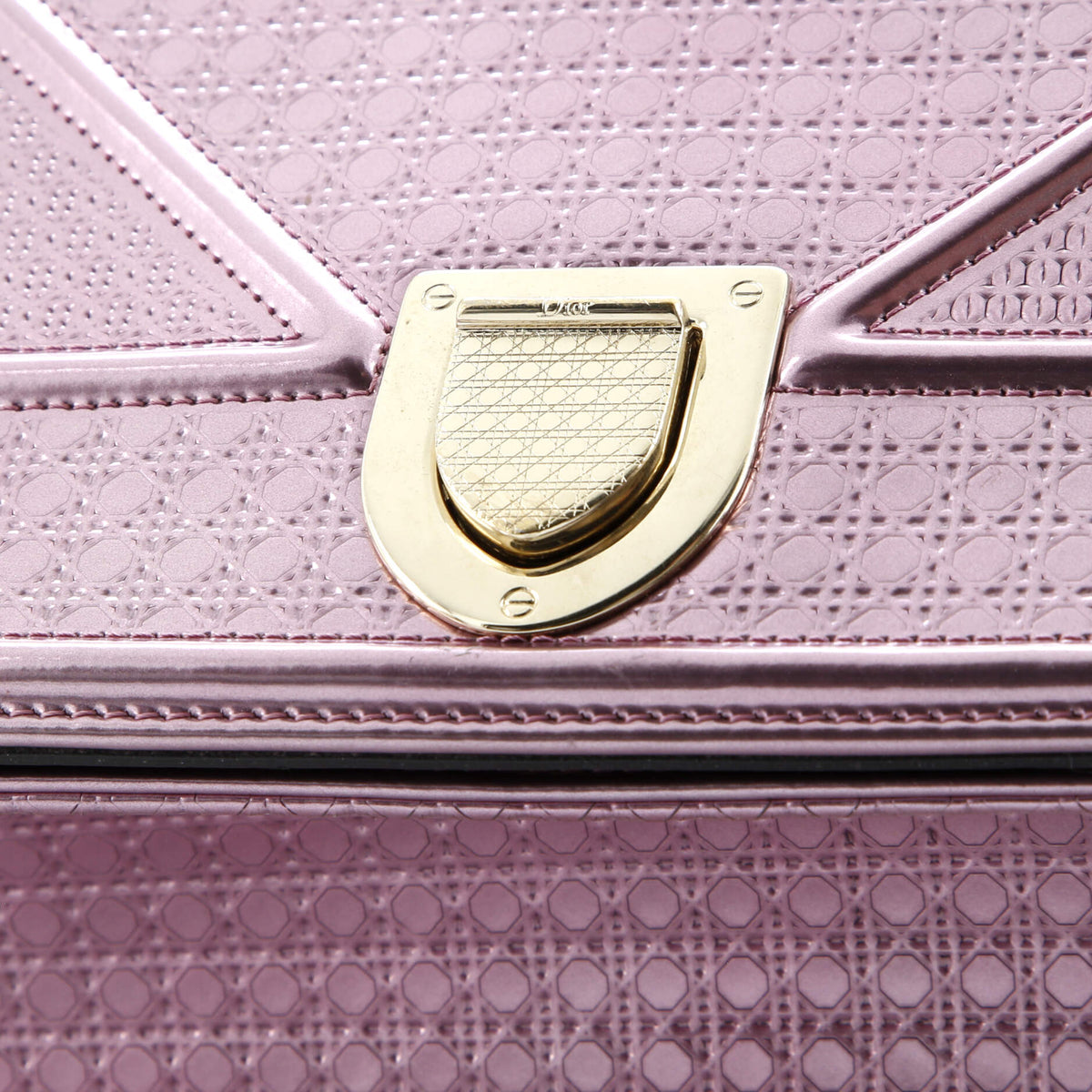 Diorama Flap Bag Cannage Embossed Calfskin Medium