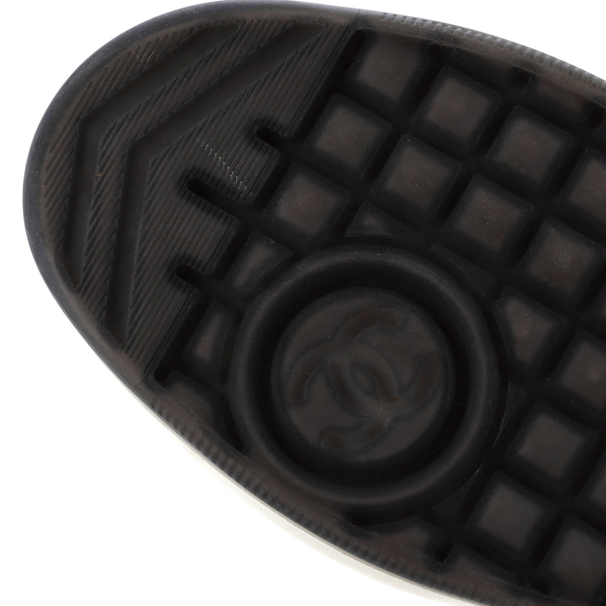 Women's CC High-Top Sneakers Fabric with Leather and Suede