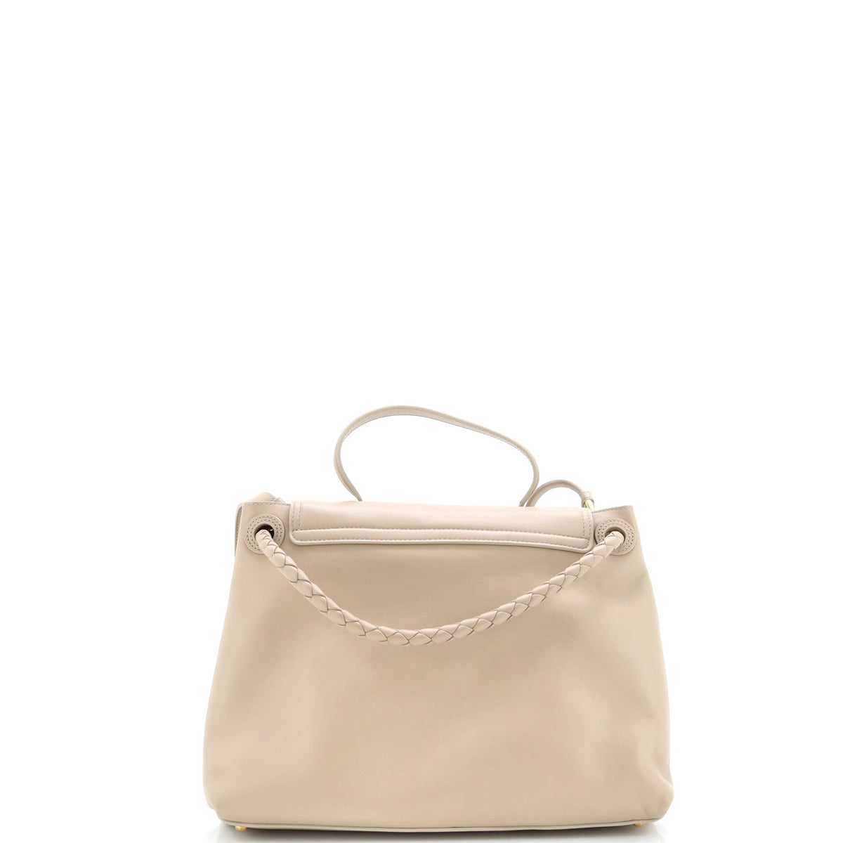 Ciao Ciao Top Handle Bag Leather with Intrecciato Detail Medium