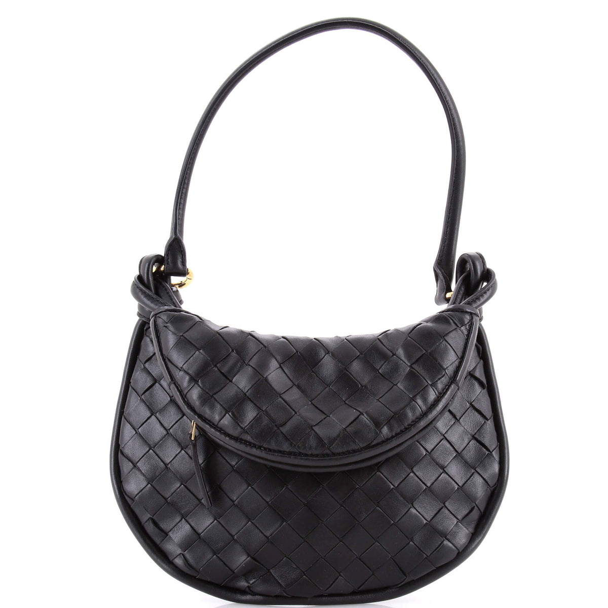 Gemelli Shoulder Bag Intrecciato Leather Small