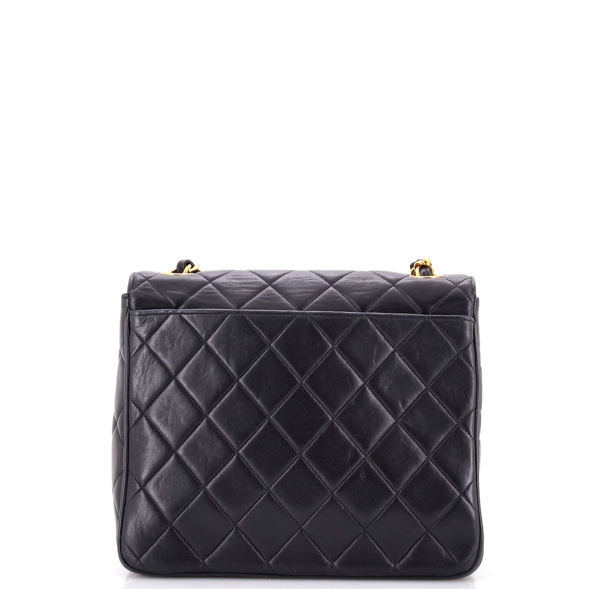 Vintage Square CC Flap Bag Quilted Lambskin Medium