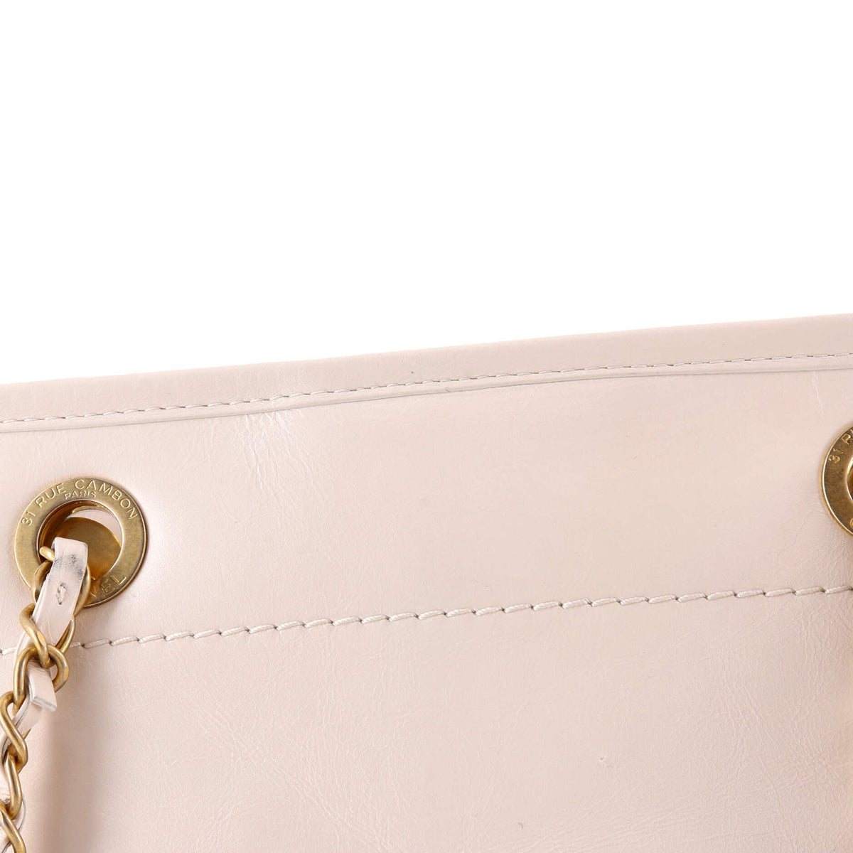Deauville Tote Embellished Shiny Calfskin Small
