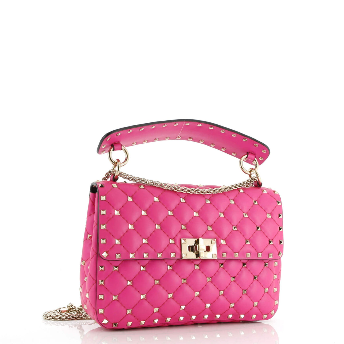 Rockstud Spike Flap Bag Quilted Leather Medium