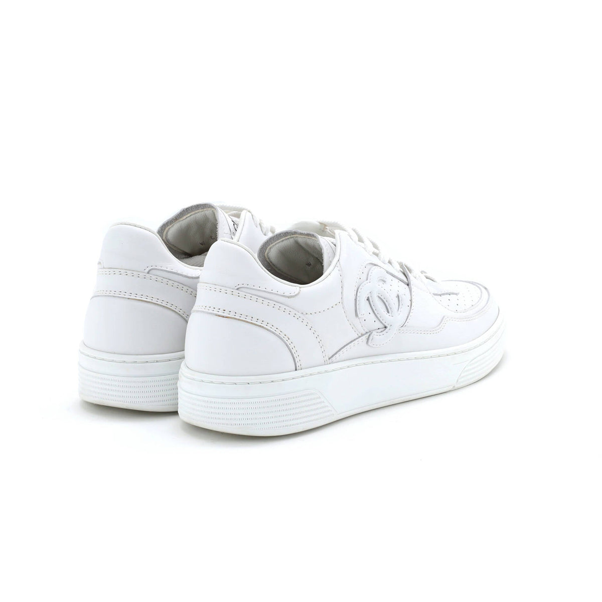 Women's CC Low-Top Sneakers Perforated Leather