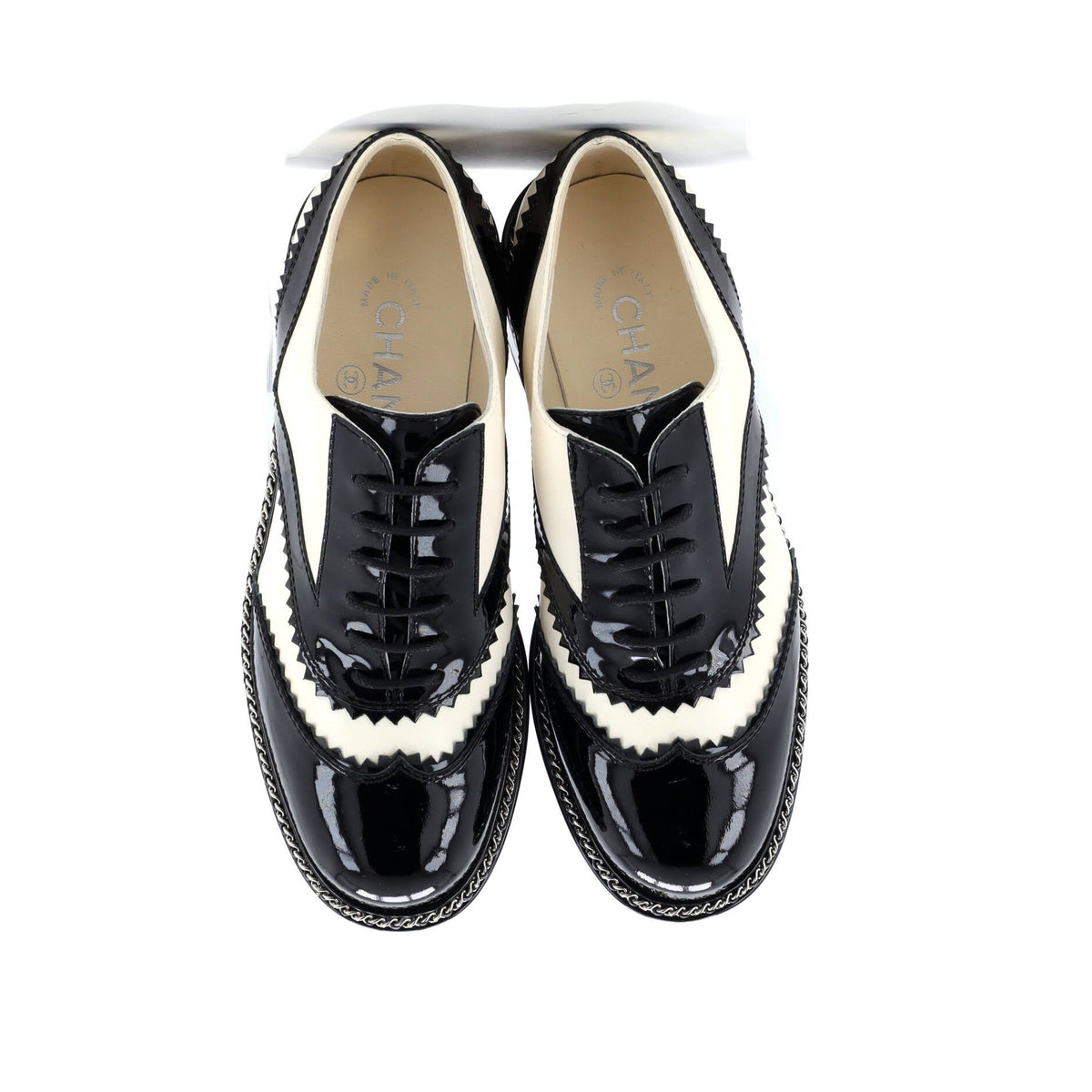 Women's CC Chain Around Oxfords Patent and Leather